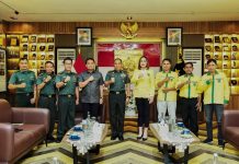 Pemuda Katolik Sulsel Kunjungi Makodam XIV/Hasanuddin, Erika Tansil: Perkuat Sinergi, Jaga Kerukunan, Dukung Penanganan Stunting