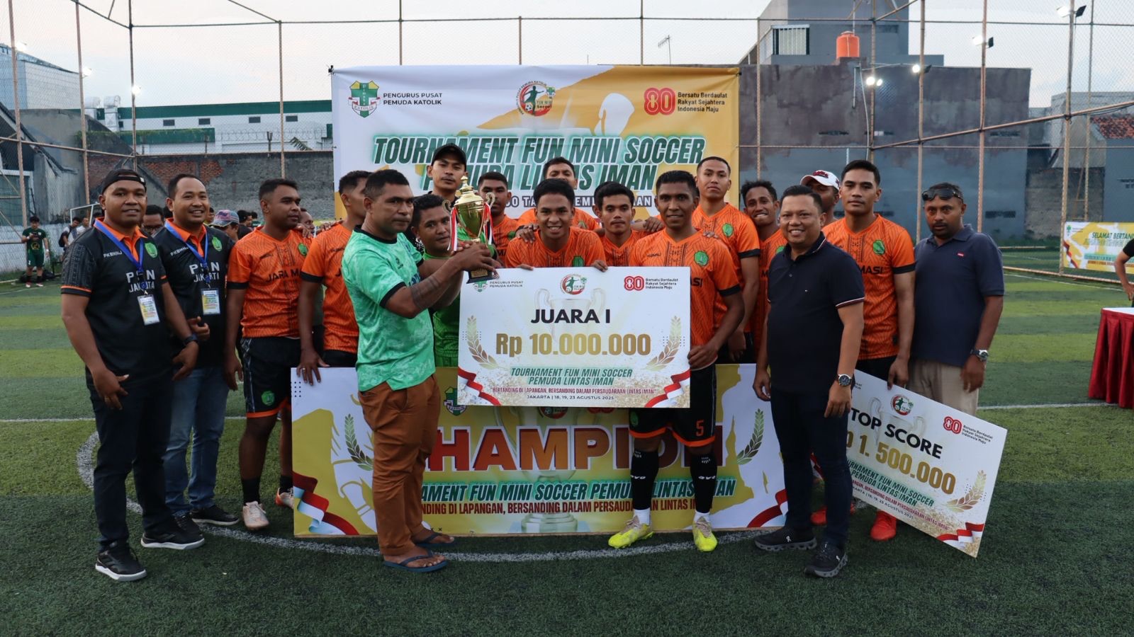 Final Tournament Fun Mini Soccer Tegaskan Komitmen Pemuda Lintas Iman Kawal Kebhinekaan