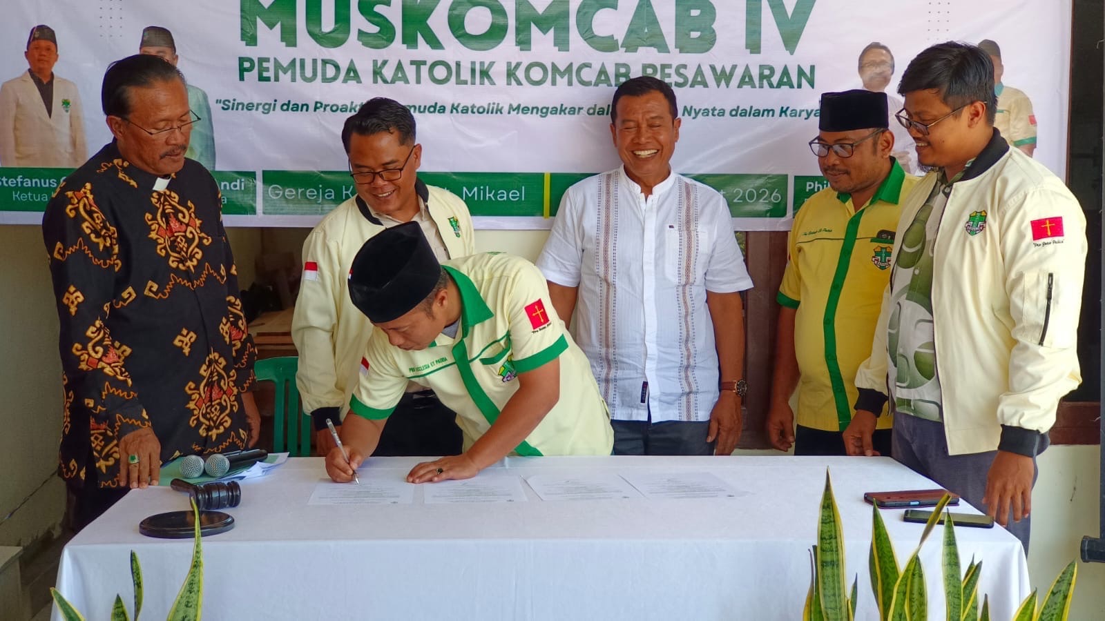 FLORENSIUS DENNY KURNIAWAN NAHKODAI PEMUDA KATOLIK PESAWARAN PERIODE 2026-2029